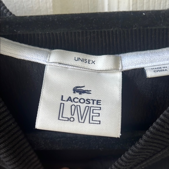 Lacoste Black and White Crewneck Sweater - Picture 2 of 2